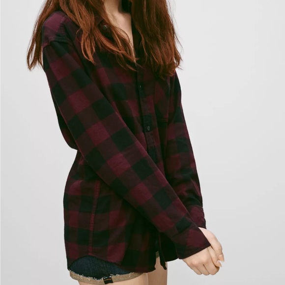 Aritzia Tna Brisco Plaid Flannel - Picture 4 of 4